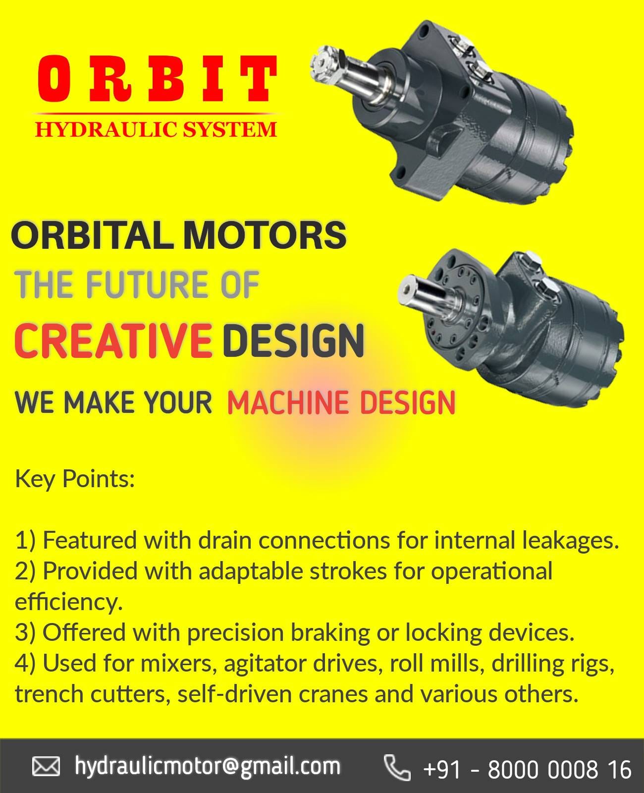 White Motor Impro Hydraulic Motor in India OMP - 315 151-5008 White Hydraulic Motor